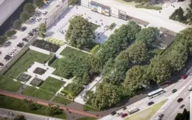 1. Rewitalizacja Placu Zwycięstwa / wizualizacja Pracownia Architektoniczna Wojtasik