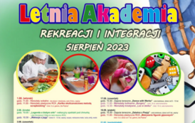 Letnia Akademia Rekreacji i Integracji, 1 sierpnia 2023 11.00 warsztaty wokalne dla dzieci i młodzieży w wieku 7-10 lat, 15 os&oacute;b, sala Ch&oacute;ru, zapisy 11.00 zajęcia plastyczne "Kartka okolicznościowa metoda scrapbooking", od 7 lat, 20 os&oacute;b, bilet: 5 zł, gal