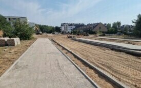 Plac budowy drogi