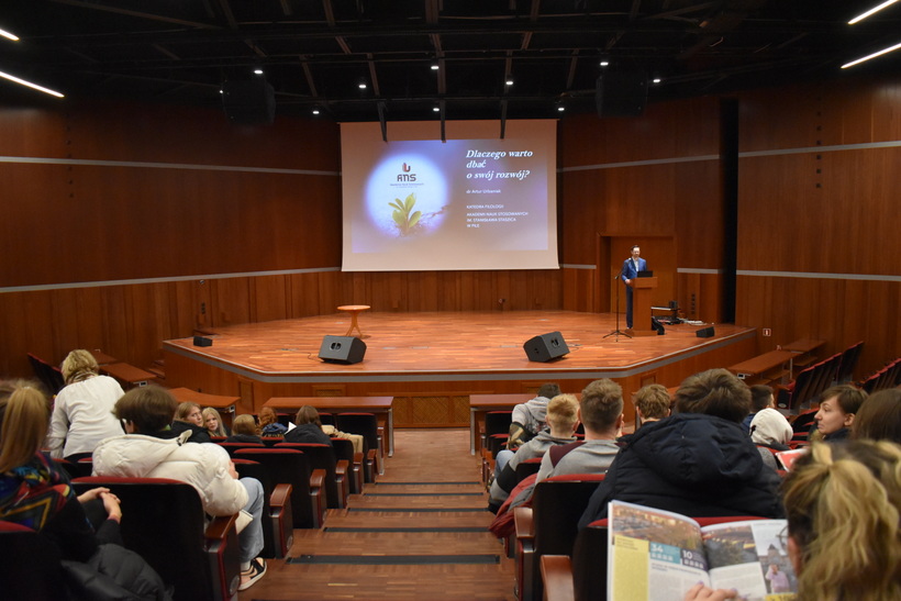 Wykład prowadzony podczas Targów Edukacyjnych