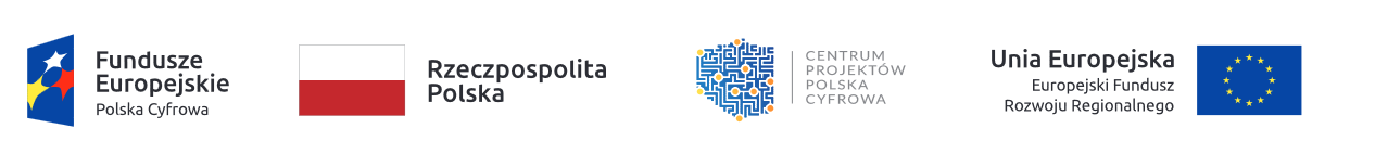 Logotyp: PROGRAM OPERACYJNY POLSKA CYFROWA 2014-2020 