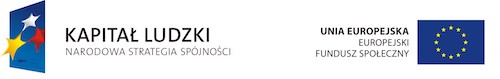 Logotyp: Unia Europejska - Europejski Fundusz Społeczny, Kapitał Ludzki Narodowa Strategia Spójności Logotyp: Unia Europejska - Europejski Fundusz Społeczny, Kapitał Ludzki Narodowa Strategia Spójności