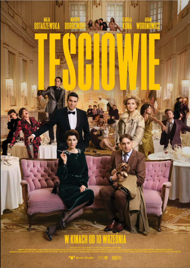 Kobiecy Wieczór Filmowy Teściowie 23 marca 2022, godz. 18.00 bilet: 18 zł komedia, Polska (81 min.)  reż. Jakub Michalczuk  wyst.: Maja Ostaszewska, Marcin Dorociński, Izabela Kuna, Adam Woronowicz