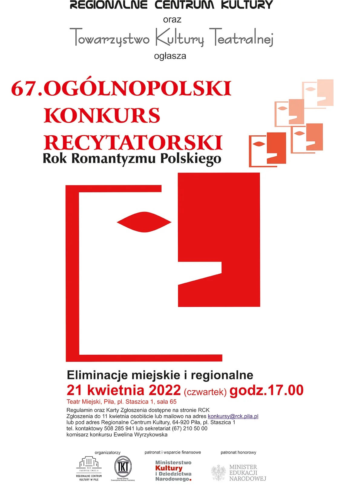 67. Ogólnopolski konkurs recytatorski
