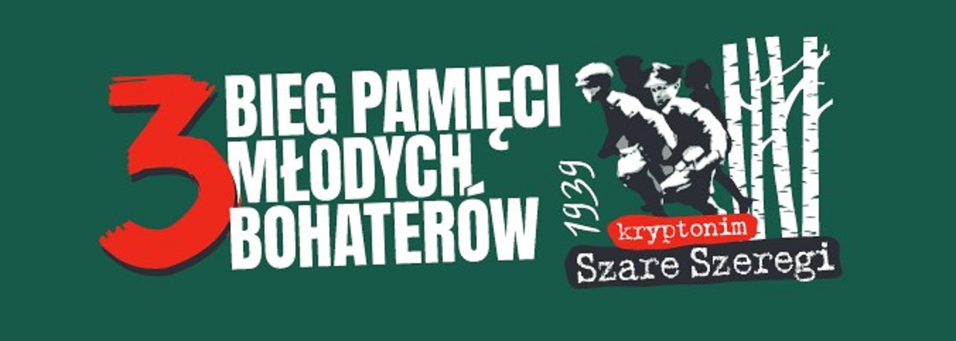 plakat 3 Bieg pamięci Młodych Bohaterów, 1939 Kryptonim Szare Szeregi, grafika powstańców