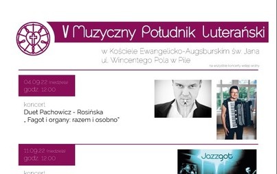 Zdjęcie do V MUZYCZNY POŁUDNIK LUTERAŃSKI