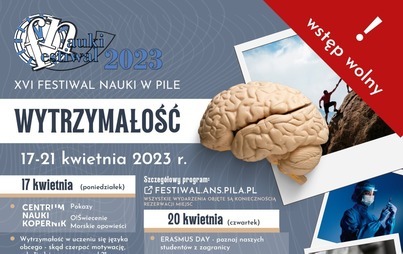 Zdjęcie do ANS: XVI FESTIWAL NAUKI pt. WYTRZYMAŁOŚĆ