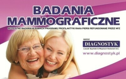 Zdjęcie do Bezpłatne badania mammograficzne