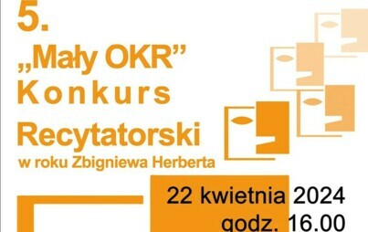 Zdjęcie do  5. "Mały OKR" Konkurs Recytatorski w roku Zbigniewa Herberta