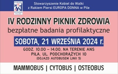 Zdjęcie do IV Rodzinny Piknik Zdrowia