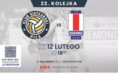 Zdjęcie do Mecz siatkarski KS Piła - Politechnika Gdańsk
