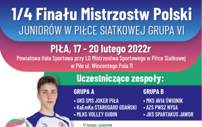 Zdjęcie do Ćwierćfinał Mistrzostw Polski Junior&oacute;w w piłce siatkowej