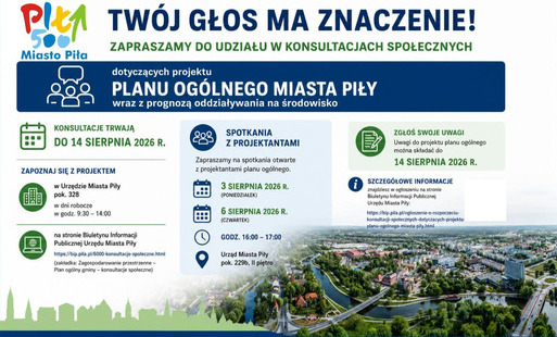 Zdjęcie do Konsultacje - Plan Og&oacute;lny Miasta Piły