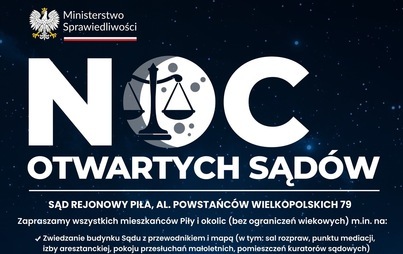 Zdjęcie do NOC OTWARTYCH SĄD&Oacute;W