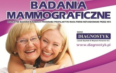 Zdjęcie do BEZPŁATNE BADANIA MAMMOGRAFICZNE