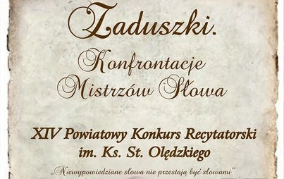 Zdjęcie do Zaduszki. Konfrontacje Mistrz&oacute;w Słowa